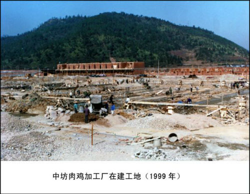 中坊肉鸡加工厂在建工地（1999年）